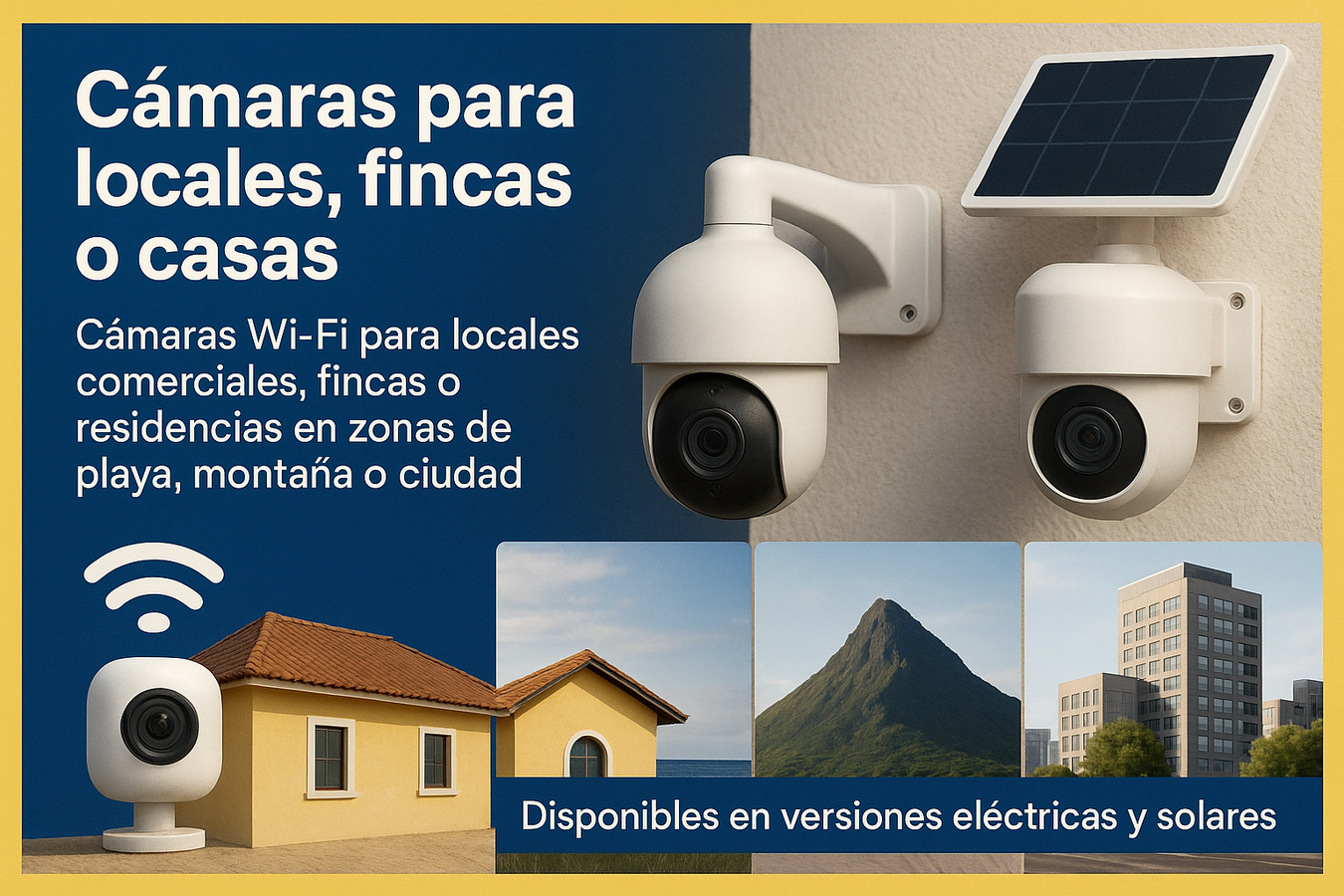 Cámaras para locales, fincas o casas.
