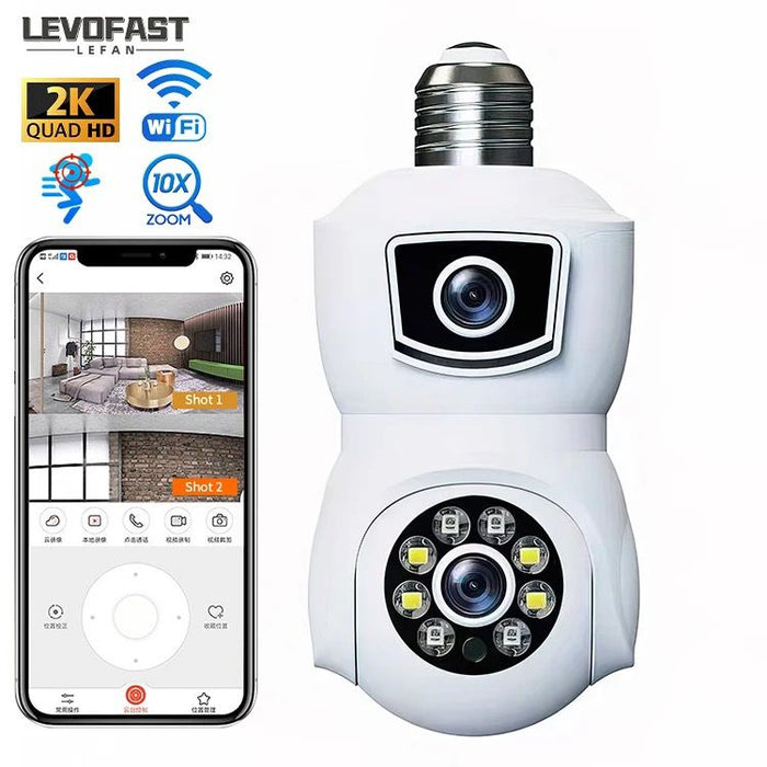camara foco wifi con doble lente