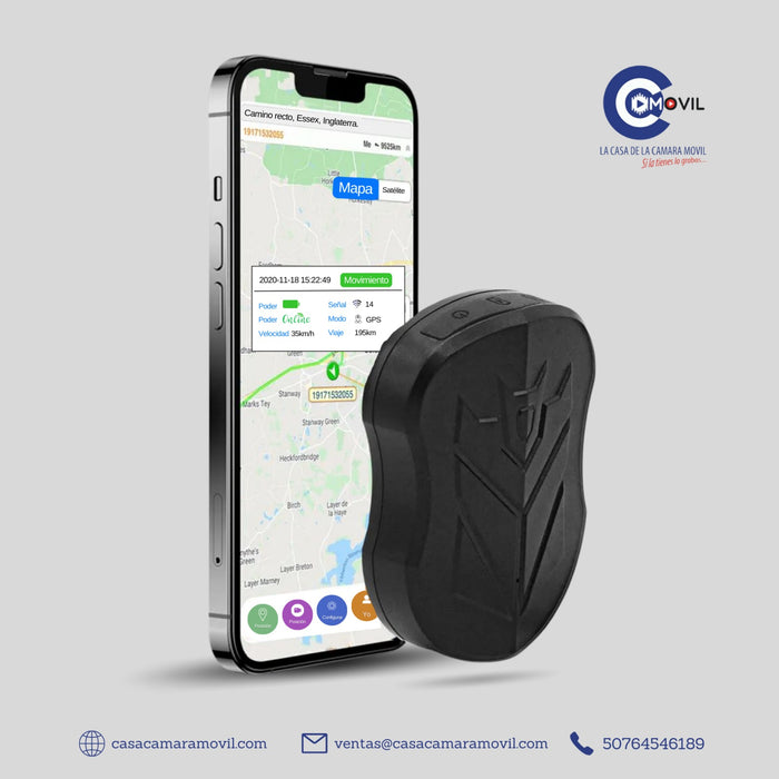 gps portatil con iman con bateria