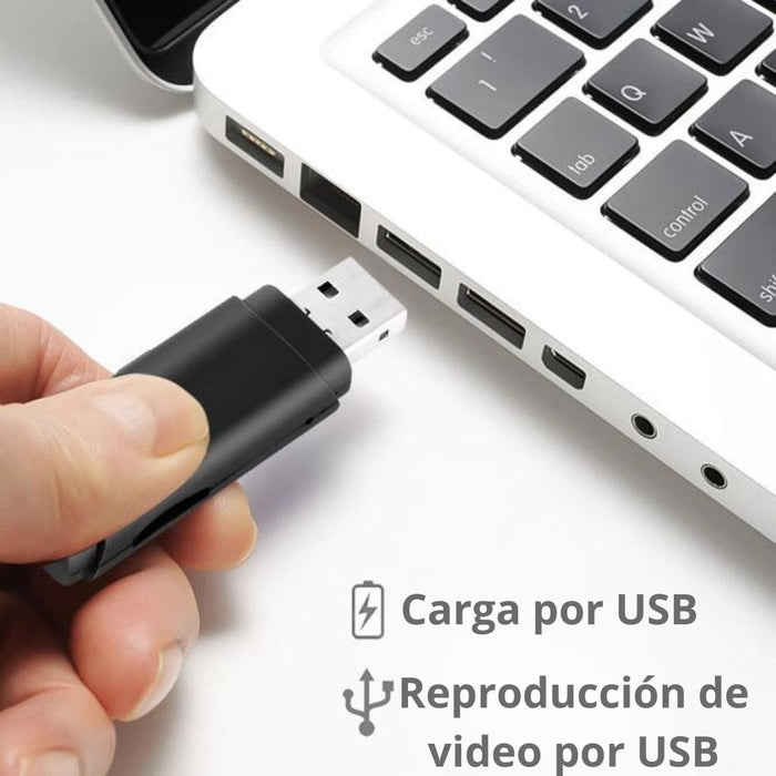 Mini Cámara de Vigilancia USB 1080P con Audio Integrado