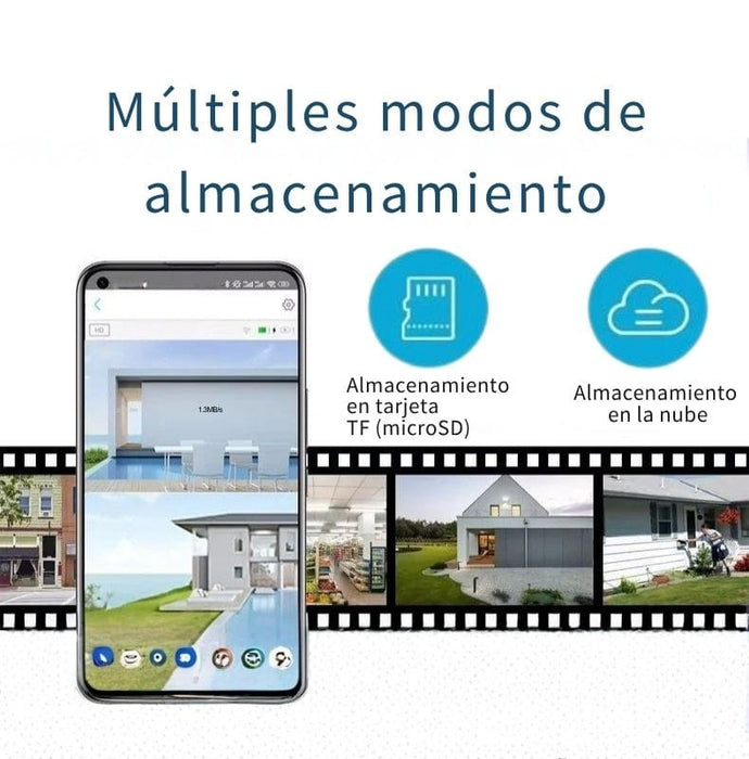 Cámara Solar Inteligente 4G con Doble Lente y Audio Bidireccional (Gris)