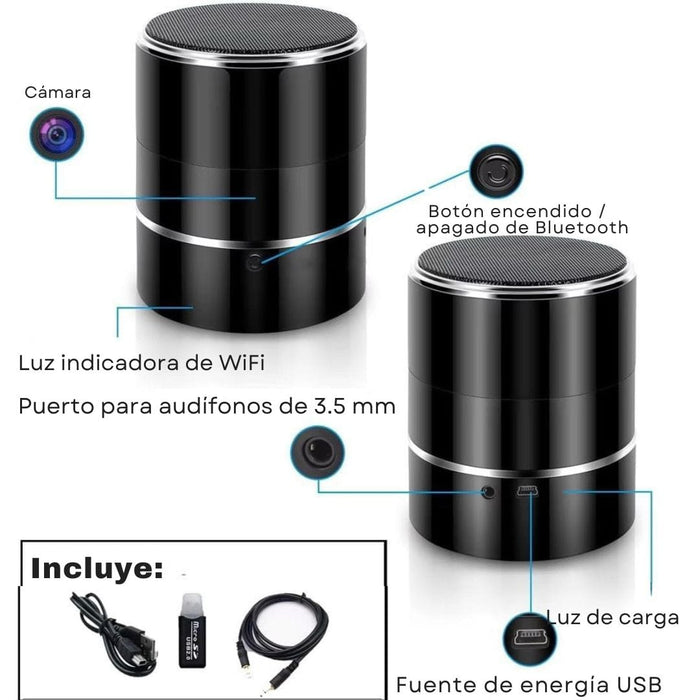 Mini cámara con señuelo de bocina bluetooth