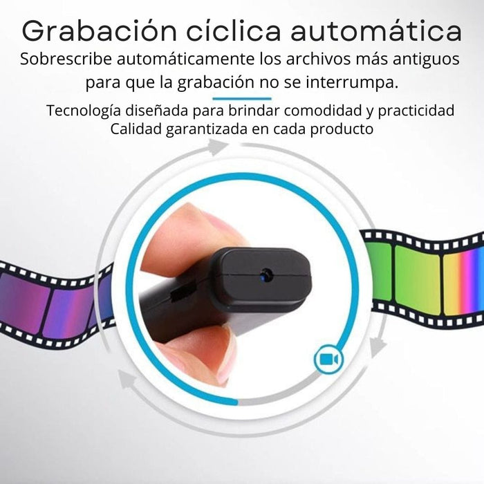 Mini Cámara de Vigilancia USB 1080P con Audio Integrado