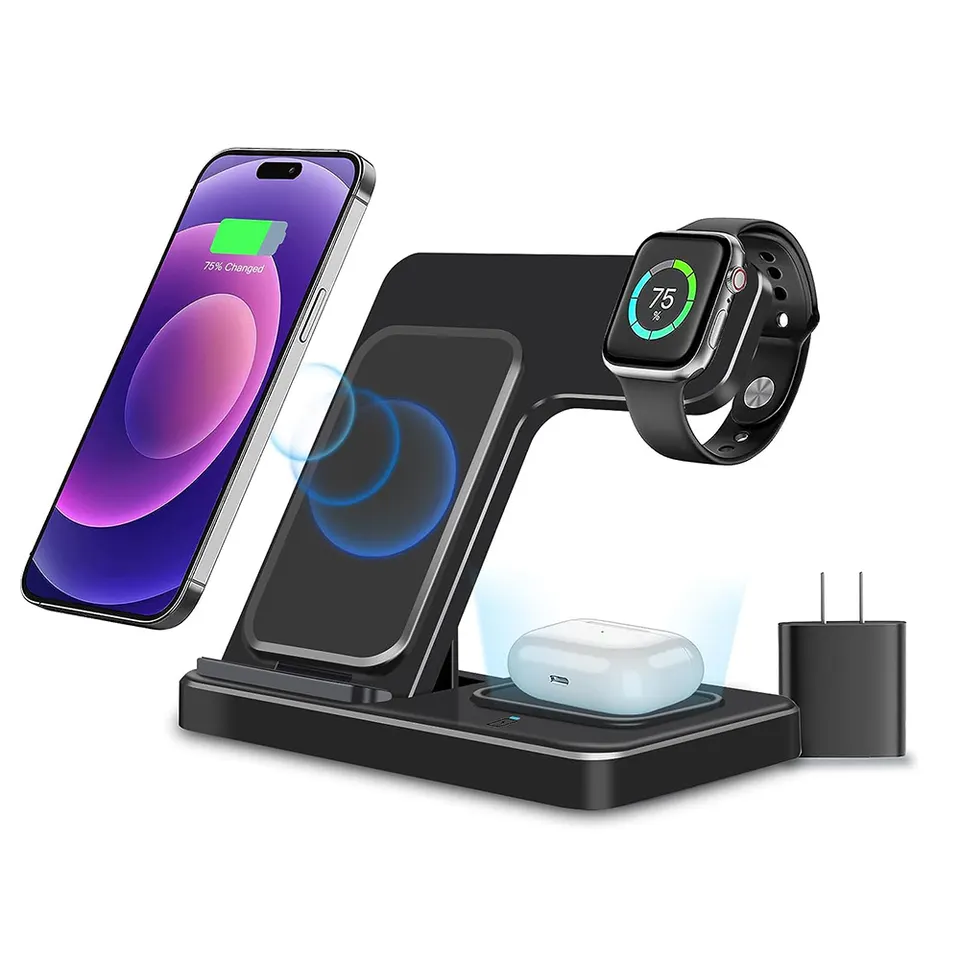 Cámara mini con señuelo de cargador inalámbrico. Wifi.