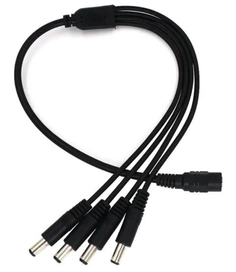 DC splitter de 1 hembra a 4 machos