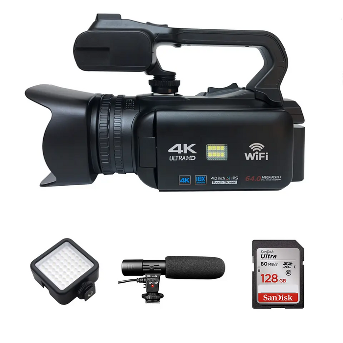 video cámara 4k wifi para grabación profesional