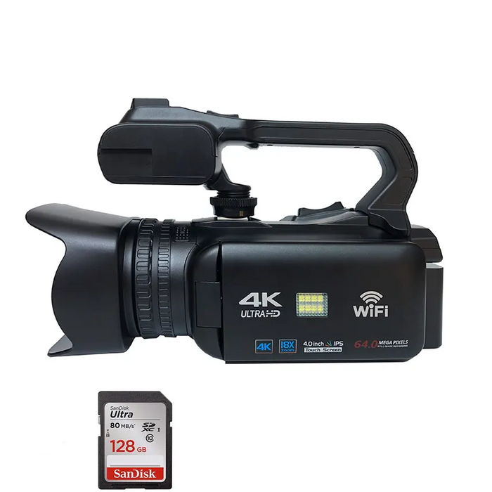 video cámara 4k wifi para grabación profesional